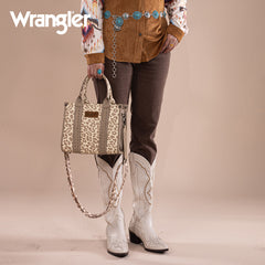 Wrangler Leopard Print Concealed Carry Tote Bag