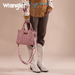 Wrangler Leopard Print Concealed Carry Tote Bag