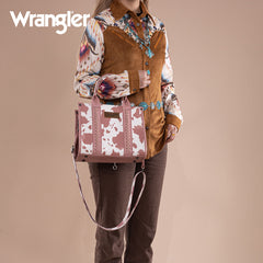 Wrangler Leopard Print Concealed Carry Tote Bag