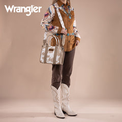 Wrangler Leopard Print Concealed Carry Tote Bag