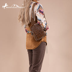 Montana West Tooled Concealed Carry Sling Bag