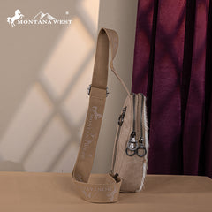 Montana West Tooled Concealed Carry Sling Bag