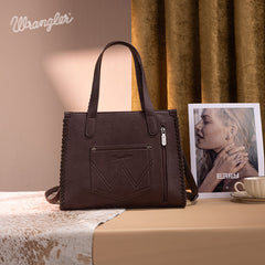 Wrangler Cowboy Print Concealed Carry Tote Bag