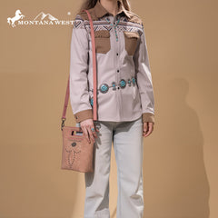 Montana West Diamond Cross Stitch Crossbody Bag