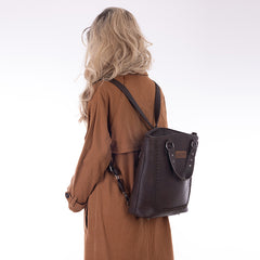 WG94G-9110 Wrangler Tote Convertible Backpack/Crossbody Bag - Coffee