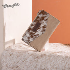 Wrangler V-Shaped Stitching  Genuine Leather Wallet