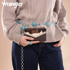 Wrangler V-Shaped Stitching  Genuine Leather Wallet