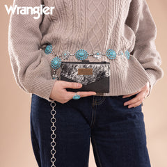 Wrangler V-Shaped Stitching  Genuine Leather Wallet
