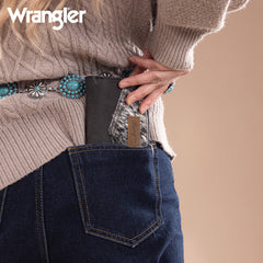 Wrangler V-Shaped Stitching  Genuine Leather Wallet