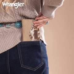 Wrangler V-Shaped Stitching  Genuine Leather Wallet