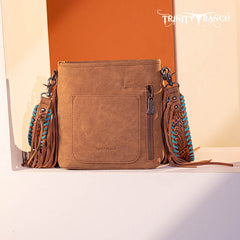 Trinity Ranch Tooled Fringe Crossbody