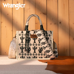 Wrangler Southwestern Print Rope Tote Bag