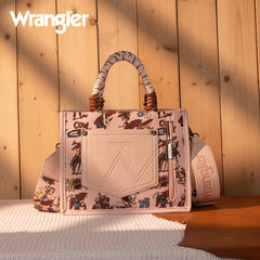 Wrangler Southwestern Print Rope Tote Bag