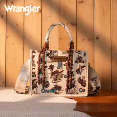 Wrangler Southwestern Print Rope Tote Bag
