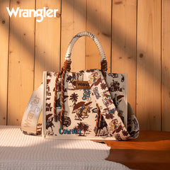 Wrangler Southwestern Print Rope Tote Bag