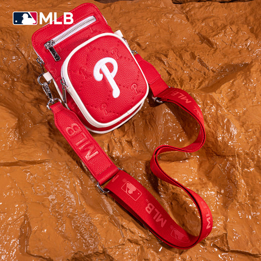 MLB Philadelphia Phillies Crossbody Bag-Red