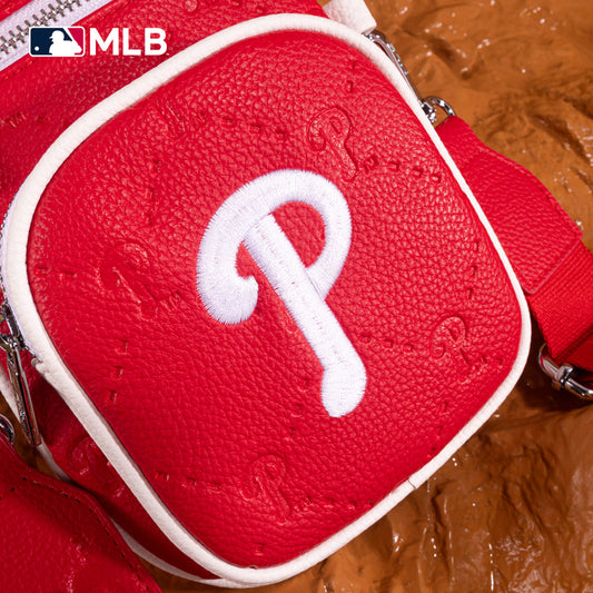 MLB Philadelphia Phillies Crossbody Bag-Red