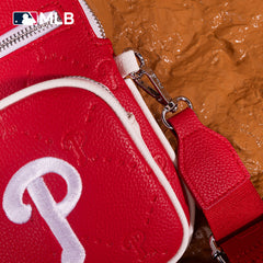 MLB Philadelphia Phillies Crossbody Bag-Red