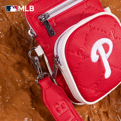 MLB Philadelphia Phillies Crossbody Bag-Red