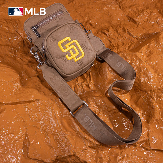 MLB San Diego Padres Crossbody Bag-Camel