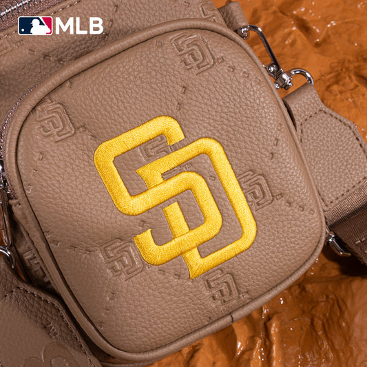 MLB San Diego Padres Crossbody Bag-Camel