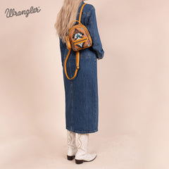 Wrangler Southwestern Knitted Mini Backpack With Coin Pouch