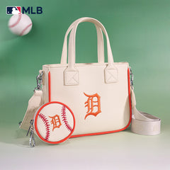 MLB Detroit Tigers Team Tote/Crossbody with Baseball Coin Pouch