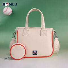 MLB Detroit Tigers Team Tote/Crossbody with Baseball Coin Pouch