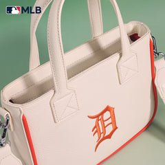 MLB Detroit Tigers Team Tote/Crossbody with Baseball Coin Pouch