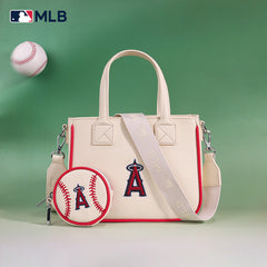 MLB Los Angeles Angels Team Tote/Crossbody with Baseball Coin Pouch