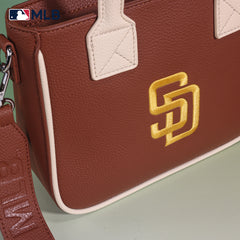 MLB San Diego Padres Team Tote/Crossbody with Baseball Coin Pouch