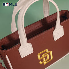 MLB San Diego Padres Team Tote/Crossbody with Baseball Coin Pouch