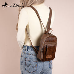 Montana West Genuine Leather Sling Bag Convertible Backpack