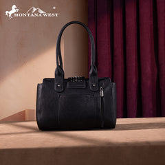 Montana West Tooled Concho Concealed Carry Tote