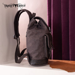 Trinity Ranch Genuine Hair-On Cowhide Tooled Backpack
