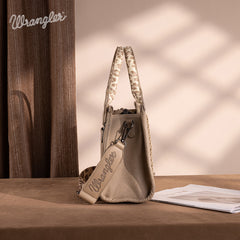 Wrangler Leopard Print Concealed Carry Tote Bag