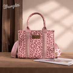 Wrangler Leopard Print Concealed Carry Tote Bag