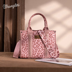 Wrangler Leopard Print Concealed Carry Tote Bag