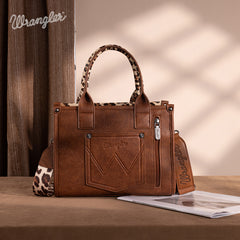 Wrangler Leopard Print Concealed Carry Tote Bag