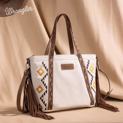 Wrangler Aztec Embroidered Tote Bag