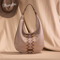Wrangler Aztec Embroidered Large Hobo Bag