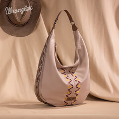 Wrangler Aztec Embroidered Large Hobo Bag