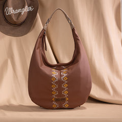 Wrangler Aztec Embroidered Large Hobo Bag
