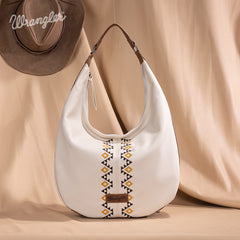 Wrangler Aztec Embroidered Large Hobo Bag
