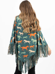 Montana West Horse Collection Poncho