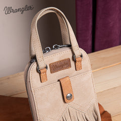 Wrangler Fringe Western Mini Crossbody Bag