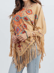 Montana West Aztec Collection Poncho
