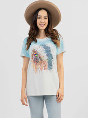 Women's Mineral Wash “Tribe” Graphic Short Sleeve Tee