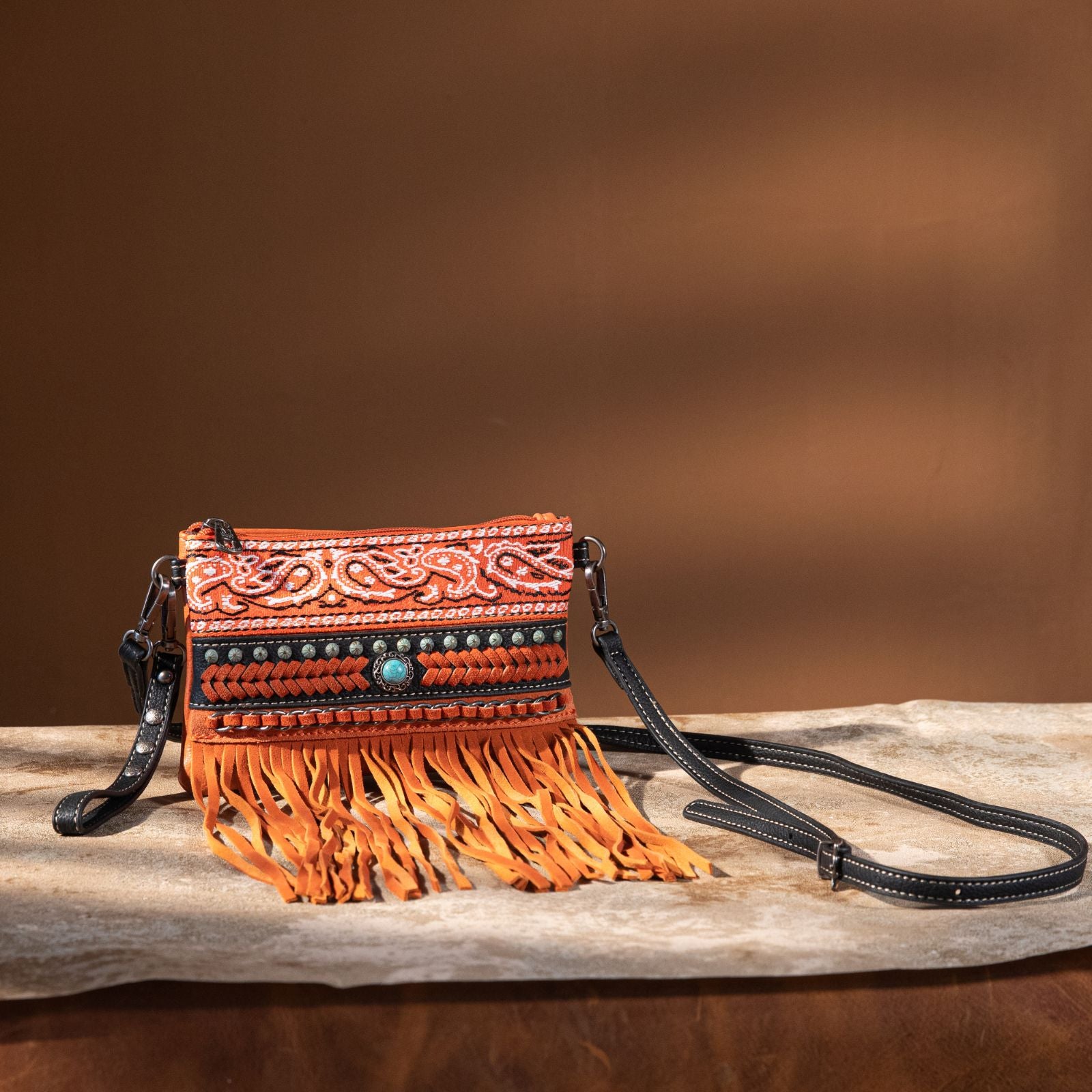 Montana West Fringe Collection Clutch/Crossbody - Cowgirl Wear