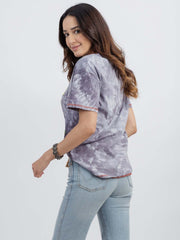 Women's Tie Dye "Sweet Sassy" Cowgirl Graphic Short Sleeve Relaxed Fit Tee